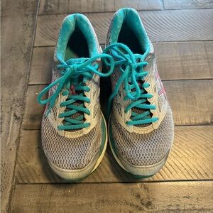 Asics Women's Sneakers - Teal and Gray